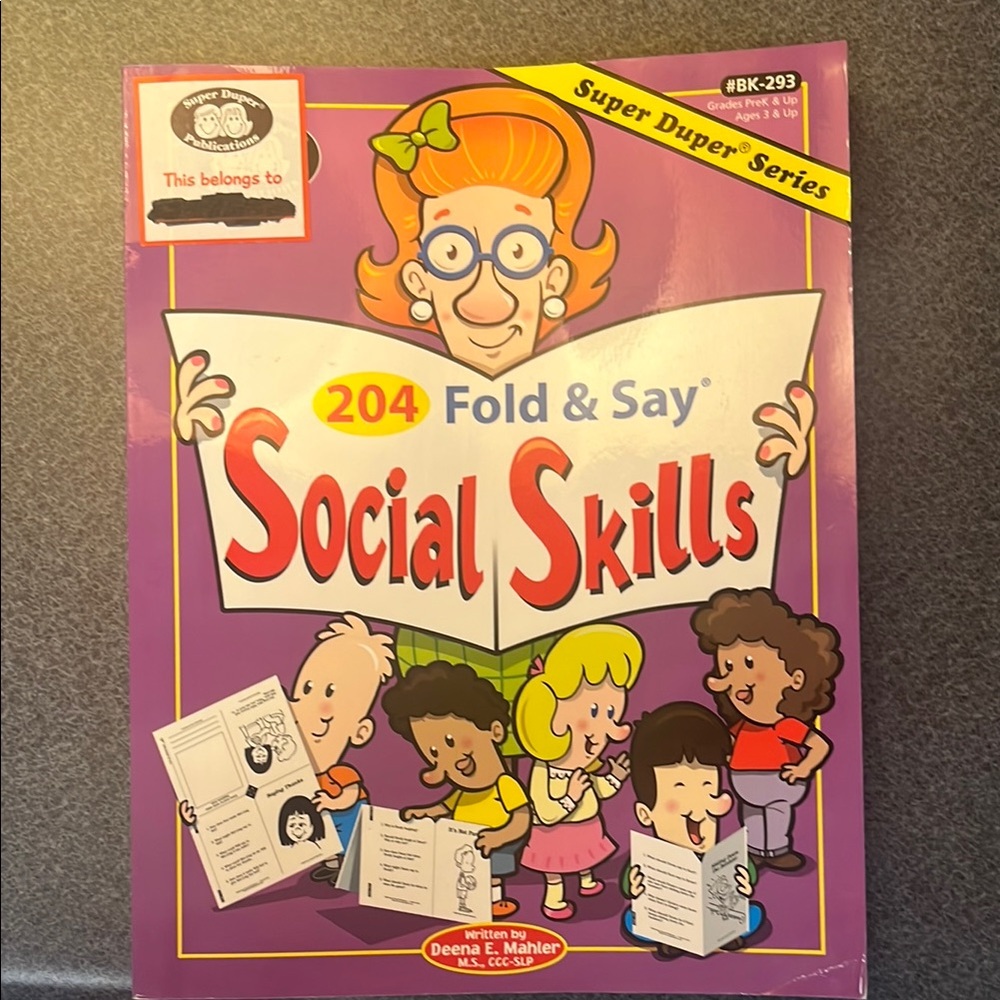 Social Skills Fold & Say Book - Purple